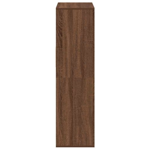 Библиотека, кафяв дъб, 66x31x112 см, инженерно дърво