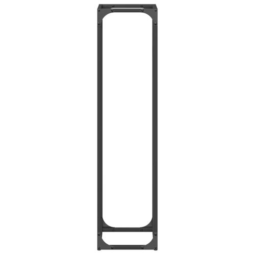 Стойка за дърва за огрев черна Студено валцувана стомана