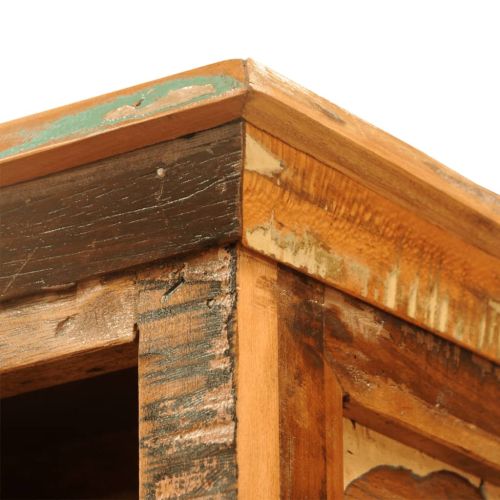 Етажерка за книги, ргенерирана дървесина масив, винтидж