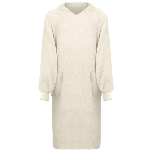 Одеяло с качулка KINN Крем XL Памук