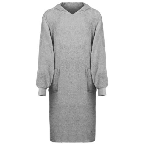 Одеяло с качулка KINN Сив XL Памук