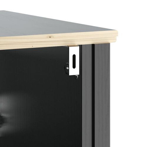 Комплект мебели за баня от 4 части BERG черен бор масив