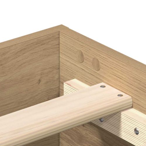 Рамка за легло без матрак дъб артизан 160x200см инженерно дърво