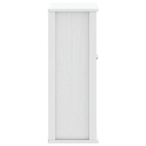 Шкаф за баня "BERG", бял, 69,5x27x71,5 см, дърво масив