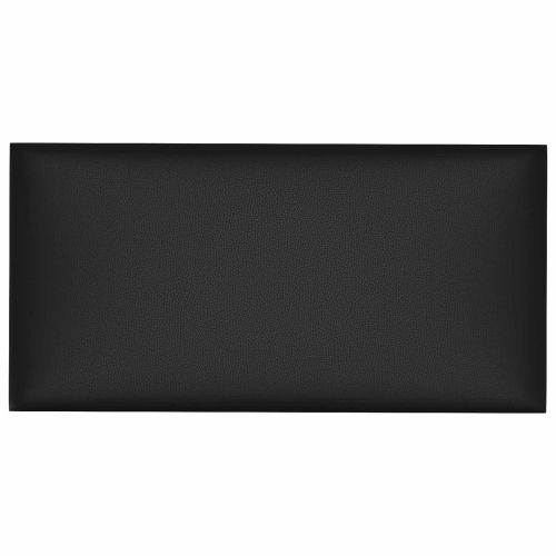 Стенно табло за легло 12 pcs Черен 30 x 15 cm текстил