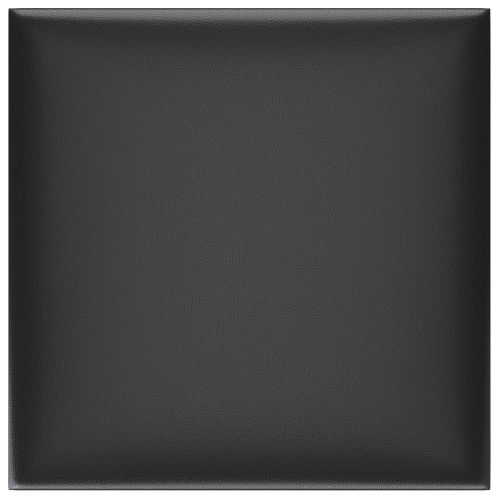 Стенно табло за легло 12 pcs Черен 30 x 30 cm текстил