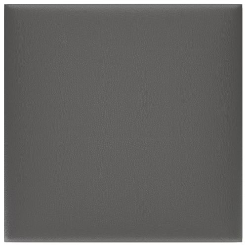 Стенно табло за легло 12 pcs Сив 30 x 30 cm текстил