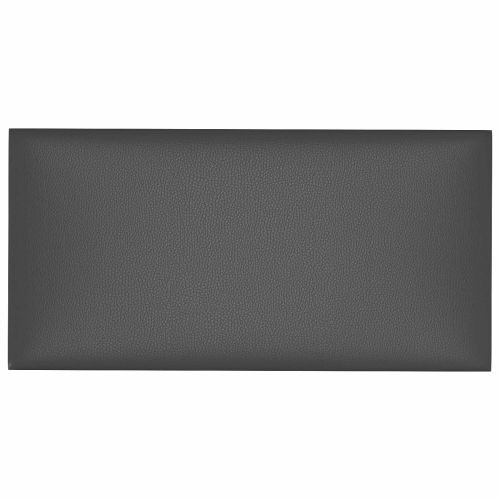 Стенно табло за легло 12 pcs Сив 60 x 30 cm текстил