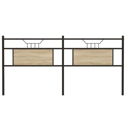 Резервна табла за легло Дъб Сонома 160 cm Изработена дървесина и стомана