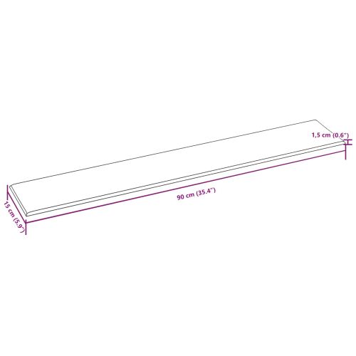 Стенно табло за легло 12 pcs Черен 90 x 15 cm текстил