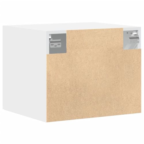 Стенен шкаф, бял, 50x42,5x40 см, инженерно дърво