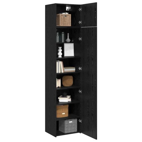 Служебен шкаф 3 pcs Черния дъб