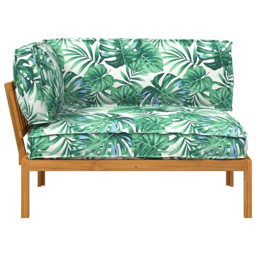 Комплект дивани с възглавница Мотив с листа 133 x 92 x 69 см