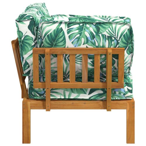 Комплект дивани с възглавница Мотив с листа 133 x 92 x 69 см