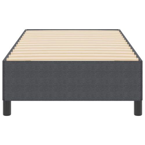 Легло с пружинирана основа Тъмен сив 90 x 200 cm