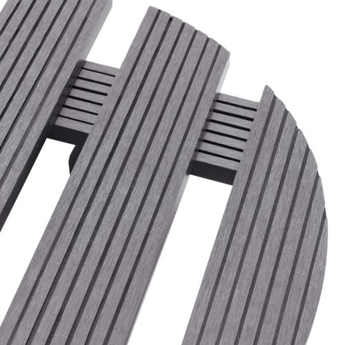 Поставки за цветя на колелца, 2 бр, сиви, Ø30x7,5 см, WPC