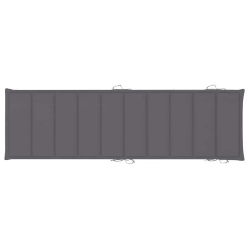 Шезлонги, 2 бр, с възглавници, акациево дърво масив