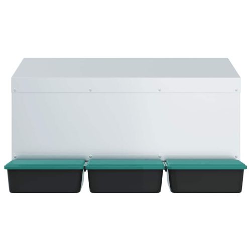 Кутия за пилета с 3 отделения, за стенен монтаж, поцинкована стомана