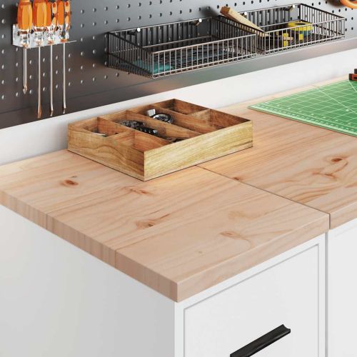 Гаражен шкаф за съхранение, бял, 30x51x85 см, бор масив