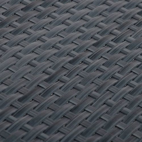 Балконски параван, антрацит, 400x90 см, полиратан