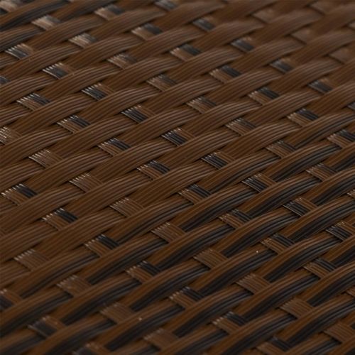 Балконски параван, кафяв и черен, 300x80 см, полиратан