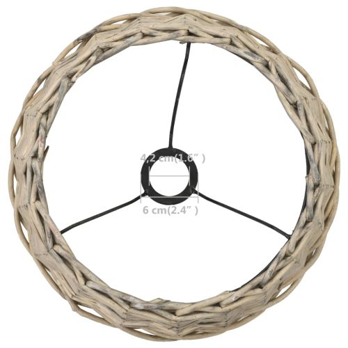 Абажур, плетена ракита, 38x23 см, естествен цвят