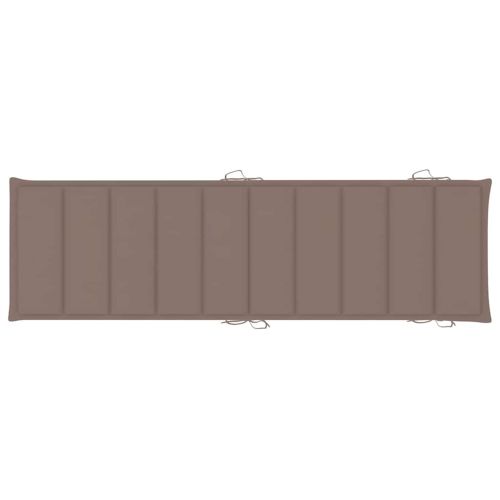 Шезлонги, 2 бр, с маса и възглавници, акациево дърво масив