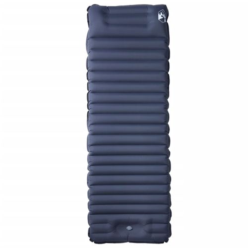 Самонадуваем дюшек за къмпинг с възглавница за 1 човек сив