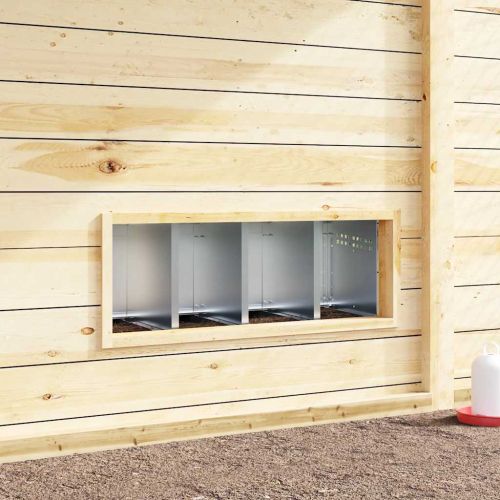 Кутия за пилета с 4 отделения, за стенен монтаж, поцинкована стомана