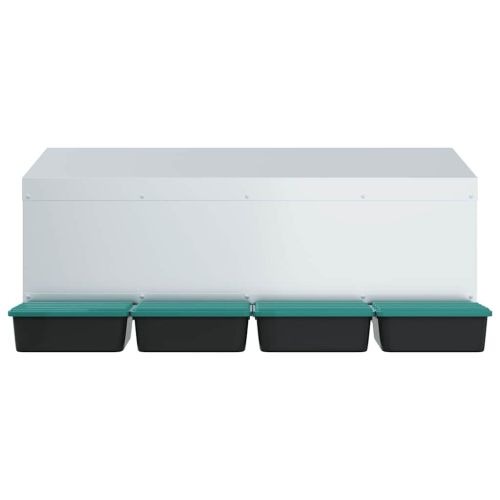 Кутия за пилета с 4 отделения, за стенен монтаж, поцинкована стомана