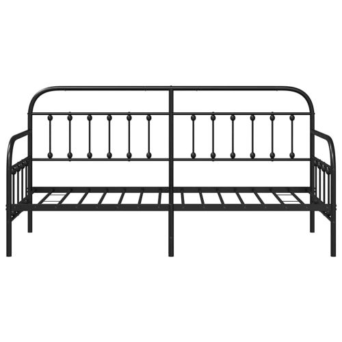 Рамка за легло за ден Черно 75 x 190 cm