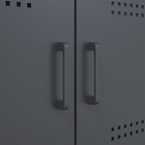 Бюфет, антрацит, 100,5x39x79 см, стомана