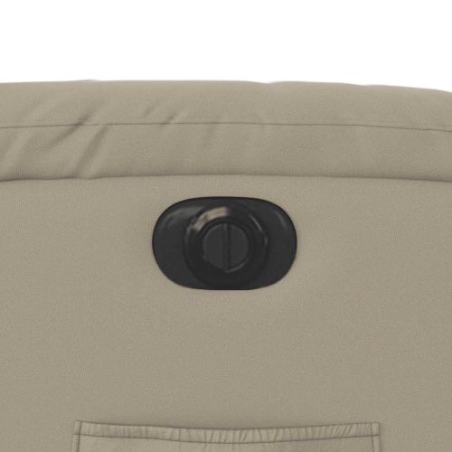 Електрически стол реклайнер, капучино, изкуствена кожа