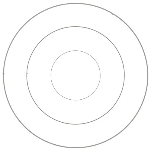 Градинска саксия Сребрист 90 x 90 x 20 см Галванизирана стомана