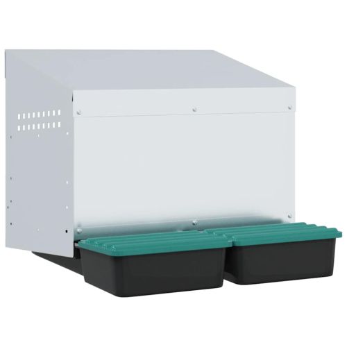 Кутия за пилета с 2 отделения, за стенен монтаж, поцинкована стомана