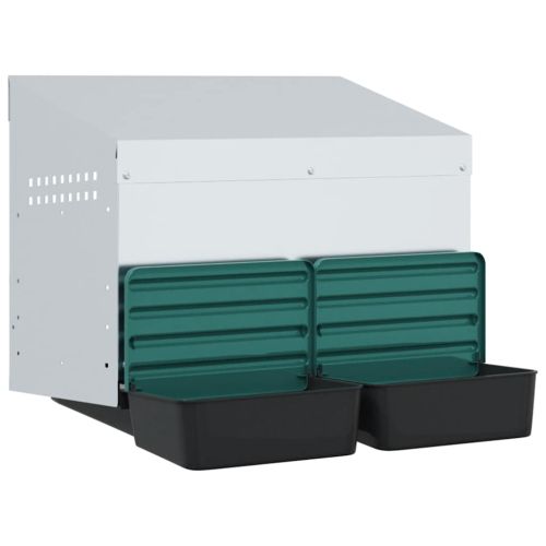 Кутия за пилета с 2 отделения, за стенен монтаж, поцинкована стомана