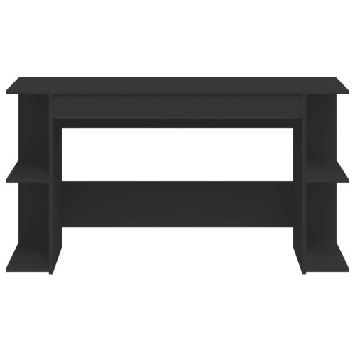 Бюро, черно, 140x50x75 см, инженерно дърво