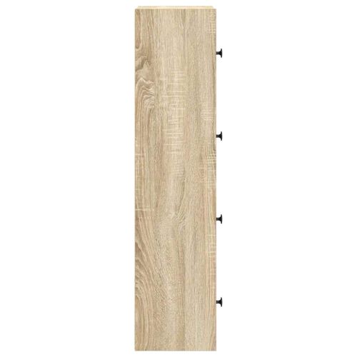 Библиотека, сонома дъб, 40x24x102 см, инженерно дърво