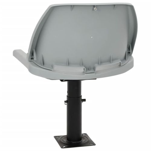 Сгъваем стол за лодка 4 части без възглавница сив 48x51x41 см