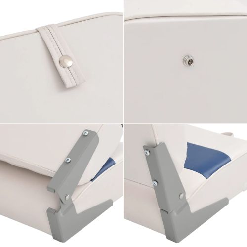 Сгъваеми седалки за лодка от 4 части, висока облегалка