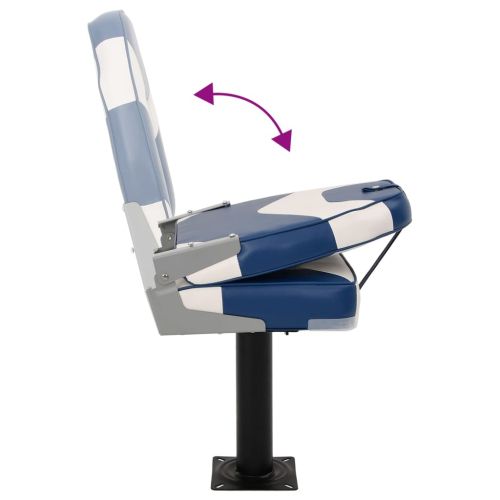 Сгъваема седалка за лодка от 2 части, висока облегалка