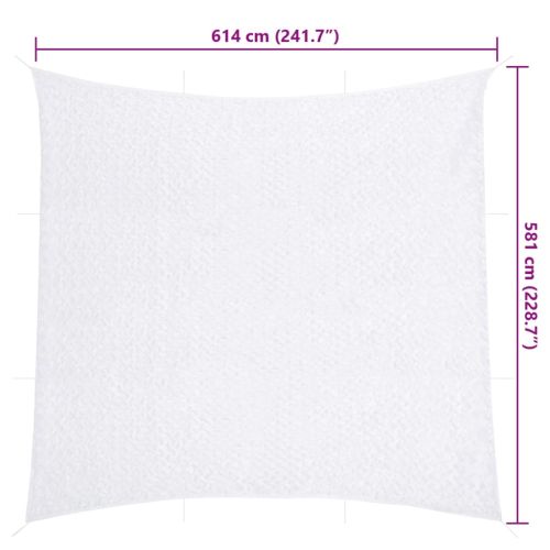 Камуфлажна мрежа с чанта за съхранение, 614x581 см, бял