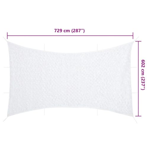 Камуфлажна мрежа с чанта за съхранение, 729x602 см, бял