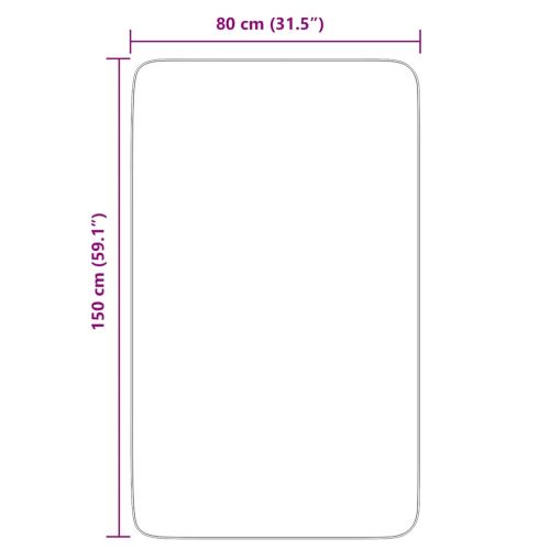 Шаги килим с дълъг косъм, NAVARRA, тъмносин, 80x150 см