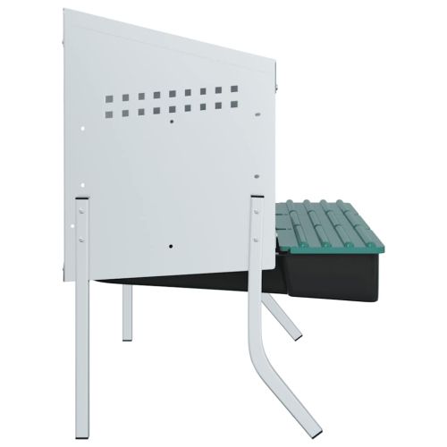 Кутия за гнездене за пилета с 4 отделения и крака, поцинкована стомана