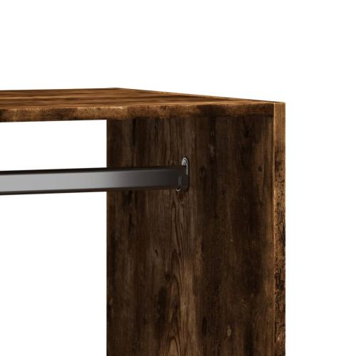 Гардероб, опушен дъб, 77x48x102 см, инженерно дърво