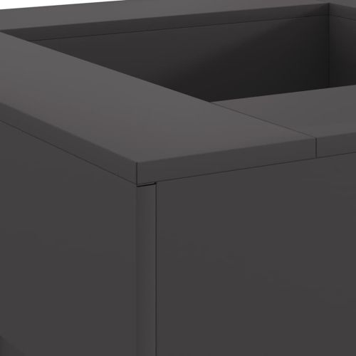 Огнище Черно 80 x 80 x 40 cm Стомана