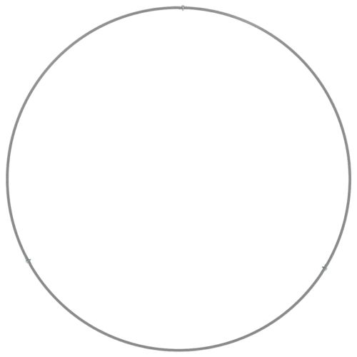 Пръстен за саксия Сребрист 80 x 80 x 20 cm