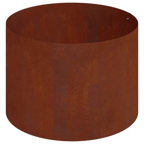 Градинска саксия Кафяво 90 x 90 x 20 см Патинираща стомана