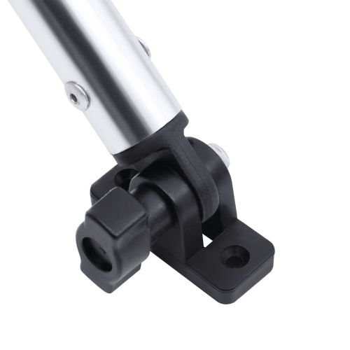 Тента за лодка, 2 дъги, сива, 180x150x110 см